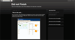 Desktop Screenshot of didnfinish.blogspot.com