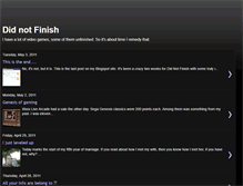 Tablet Screenshot of didnfinish.blogspot.com