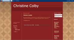 Desktop Screenshot of christinecolby.blogspot.com