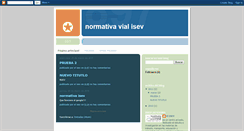 Desktop Screenshot of normativavial-isev.blogspot.com