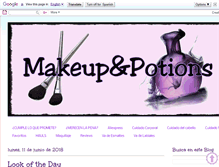 Tablet Screenshot of makeupandpotions.blogspot.com