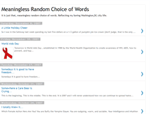 Tablet Screenshot of meaninglessrandomchoiceofwords.blogspot.com