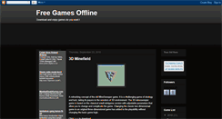 Desktop Screenshot of freegamesoffline.blogspot.com