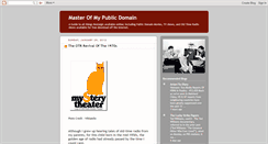 Desktop Screenshot of masterofmypublicdomain.blogspot.com