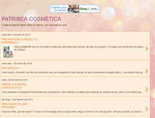 Tablet Screenshot of patribeacosmetica.blogspot.com