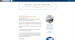 Desktop Screenshot of breastcanceranswers.blogspot.com