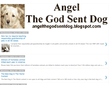 Tablet Screenshot of angelthegodsentdog.blogspot.com