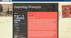 Desktop Screenshot of kellynleigh-learningfrancais.blogspot.com