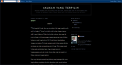 Desktop Screenshot of aku-yang-terpilih.blogspot.com