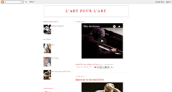 Desktop Screenshot of l-art--pour--l-art.blogspot.com