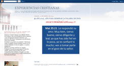 Desktop Screenshot of experienciascristianas.blogspot.com