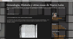 Desktop Screenshot of genealogiayotrascosas.blogspot.com