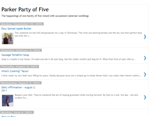 Tablet Screenshot of parkerpartyoffive.blogspot.com