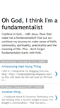 Mobile Screenshot of ithinkimafundamentalist.blogspot.com