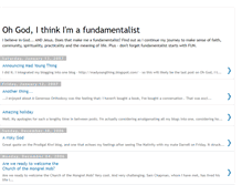 Tablet Screenshot of ithinkimafundamentalist.blogspot.com