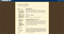 Desktop Screenshot of forest-of-things.blogspot.com