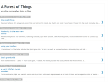 Tablet Screenshot of forest-of-things.blogspot.com