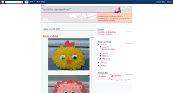 Desktop Screenshot of cantinhodamandinha.blogspot.com