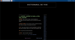 Desktop Screenshot of dictionarul-de-vise.blogspot.com