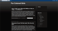 Desktop Screenshot of forcoloredgirls456.blogspot.com