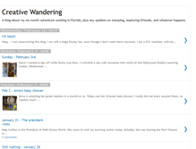 Tablet Screenshot of creativewandering.blogspot.com