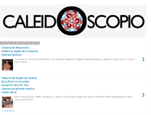 Tablet Screenshot of caleidoscopioenelvacio.blogspot.com