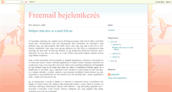 Desktop Screenshot of freemailbejelentkezes.blogspot.com