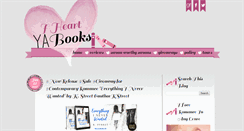 Desktop Screenshot of iheartyabooks.blogspot.com