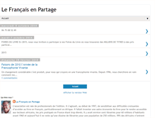 Tablet Screenshot of lefrancaisenpartage.blogspot.com