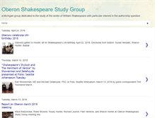 Tablet Screenshot of oberonshakespearestudygroup.blogspot.com