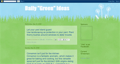Desktop Screenshot of dailygreenideas.blogspot.com