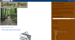 Desktop Screenshot of mainesolitarypath.blogspot.com