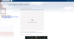 Desktop Screenshot of guamini-arte2008.blogspot.com
