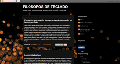 Desktop Screenshot of filosofosdeteclado.blogspot.com