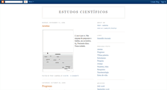 Desktop Screenshot of estudoscientificos.blogspot.com