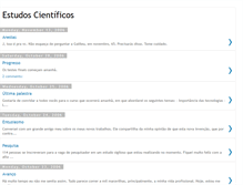 Tablet Screenshot of estudoscientificos.blogspot.com