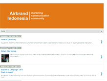 Tablet Screenshot of airbrandindonesia.blogspot.com