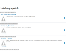 Tablet Screenshot of hatchingapatch.blogspot.com