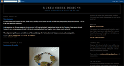 Desktop Screenshot of mckimcreekdesigns.blogspot.com