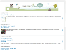 Tablet Screenshot of maman-bio.blogspot.com