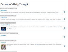 Tablet Screenshot of cassandrasdailythought.blogspot.com