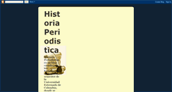 Desktop Screenshot of historiaperiodistica.blogspot.com