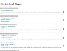 Tablet Screenshot of electric-leaf-blower.blogspot.com