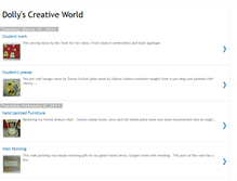 Tablet Screenshot of dollyscreativeworld.blogspot.com
