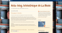 Desktop Screenshot of biblibloglareole.blogspot.com