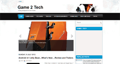 Desktop Screenshot of game2tech.blogspot.com