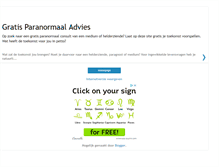 Tablet Screenshot of gratisparanormaaladvies.blogspot.com