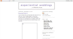 Desktop Screenshot of experientialweddings.blogspot.com