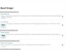 Tablet Screenshot of bandslinger.blogspot.com