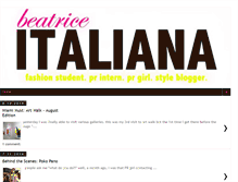 Tablet Screenshot of beatriceitaliana.blogspot.com